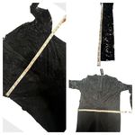 Boohoo lace Top Low Scalloped V Jumpsuit Black Sz 12 NWT Photo 6