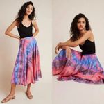 Anthropologie  Bl^nk London Jodi Tie Dye A-Line High Waisted Midi Skirt Photo 2