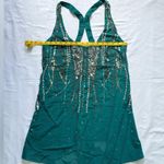 Free People Ella Embellished Slip - Teal - S Photo 5
