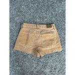 American Eagle  corduroy high rise shorts super stretch tan mustard size 0 boho Photo 2