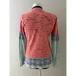 Whimsy Rose Baby Waffle Knit Top Size M Elephant Print Lightweight Boho Indie Blue Size M Photo 4