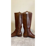 Gianni Bini Women's Brown Leather Heeled Boots Size 8 Photo 7