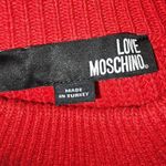 Love moschino  Womens Wool Cashmere Blend‎ Red Heart Sweater Small Valentines Day Photo 4