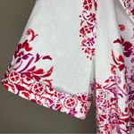 Julia Jordan BNWT  button up maxi dress white red floral tie waist women’s 12 Photo 10