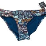 Bar III Boho By Nature Bikini Bottom XS Multicolor Smocked Side Hipster Brief Photo 2