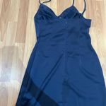 Urban Outfitters  Mini Dress Blue Satin Photo 7