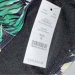 White House | Black Market NEW WHBM Lush Floral Black Shirred Wrap High Waist Bikini Bottoms size Small Photo 6