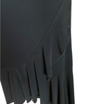Vintage 90s Black Asymmetrical Ruffle Goth Dress XS Photo 13