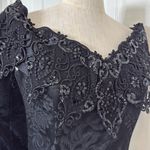 Scott McClintock vintage bedazzled jacquard goth pencil dress Black Size 10 Photo 11