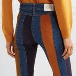 Chloé Cropped Corduroy-paneled High-rise Flare Jeans Photo 1