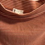 Striped burnt orange Skirt Size L Photo 3
