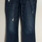 Women’s Bull Head Laguna Bootcut Jeans Distressed Dark Wash‎ Size 5 Short Blue Photo 0