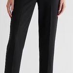 EXPRESS Editor straight leg crop ankle pants mid rise blue black dot pattern 0 Photo 7