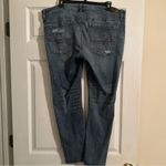 American Eagle Outfitters Blue Super Stretch Jeggings Cropped 18 Long Jeans Photo 4