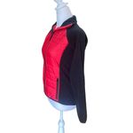 Ralph Lauren Lauren Active Fleece Jacket Black Red Quilted Womens XS Petite Photo 2