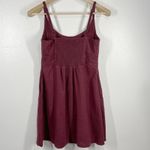Old Navy  Cami Mini Dress Linen Blend Casual Summer‎ Dress Maroon Size Small Photo 3