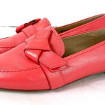 Talbots NEW  Coral Genuine Leather Bow Accent Loafer Shoes Size 8 Photo 0