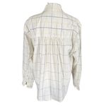 Liz Claiborne Liz Sport white striped long sleeve collared button down shirt size small Photo 3