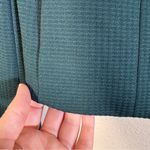 Hugo Boss  Green Micro Plaid Zip Up Blazer Jacket Women 4 Dark Academia Old Money Photo 9