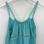Charo Ruiz Ibiza Volantes Lace Crochet Trim Mini Dress Turquoise Size Medium NWT Blue Photo 5