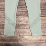 Athleta Dawn Blue Green 7/8 Salutation Stash Mesh Tight Leggings Small NWT Photo 2