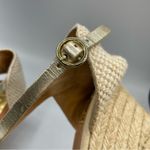 Kanna Gold Platform Espadrille Wedges Sandals Womens 11 Beachy Resort Vacation Tan Photo 9