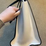 Furla Authentic  Cortina structured colorblock leather handbag tote blue black Photo 2