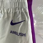NWT NIKE X AMBUSH Womens track pants LA Lakers warmup tear away $200.00 tags XS Gold Photo 5