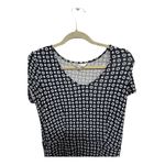 Downeast  Navy & White Floral Midi Dress Size Medium | Cottage Core Milkmaid Photo 1