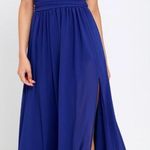 Lulus Blue Plunging Formal Dress Photo 0