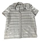 VINTAGE Taupe Pantsuit 3 Piece Pants Tank Shirt Sleeve Over Shirt Size XL Photo 9