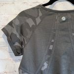 Athleta Shirt Womens Large Gray Breathe T Shirt Scoop Neck Camo Fast Track Gym Photo 5