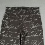 Frank Lyman Womens 12 Black Script Graffiti Writing Trouser Pant 226302 Photo 3