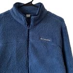 Columbia  NWOT Fleece Sherpa Teddy Jacket Zip Front S Dusty Blue Soft Outdoors Photo 1