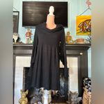 Magaschoni  Cowl Neck Longsleeve Black Dress Medium Photo 6