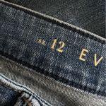 White House | Black Market WHBM Everyday Soft High Rise Straight Embroidered Jeans Size 12 Photo 14