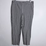 Talbots NWT Chatham Ankle Slim Leg Black & White Gingham Size 12 Photo 1