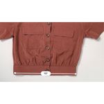 Abercrombie & Fitch Rose Button Up Cropped Safari Shirt SMALL Y2k Indie Edgy Photo 5