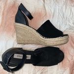 Steve Madden Black Suede Wedge Heels Photo 0