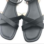 J.Crew  Women's Black Abbie Cross Strap Sandals Sz 9 Photo 2
