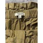 Madewell  Women's High Rise Paperbag Linen Blend Shorts Khaki Brown Size 10‎ Photo 1