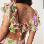 ASOS  DESIGN Petite scoop neck flutter sleeve ruffle tiered midaxi dress in lilac Photo 3