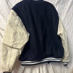 Rennoc Letterman Jacket Vintage Blue And White NEW Med Photo 6
