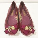 Coach  Size 7B Poppy Caper patent leather Ballet Flats Magenta Photo 1