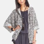 Free People  Santa Fe Jacquard Zippered Kimono Hoodie Size Small Photo 0