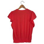Michael Kors ‎ Coral Flutter Sleeve Blouse Size S Photo 1
