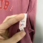 Aerie Offline Burgundy Up All Night Club Graphic Long Sleeve Crewneck T-Shirt S Photo 2