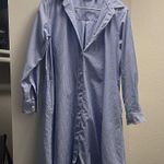 Uniqlo Blue Striped Midi nautical striped dress size M Photo 0