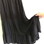 Hard Tail Two Tiered Maxi Skirt Black Size M Photo 7