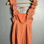 Saints and Secrets eyelet , low back, 100% cotton dress Orange Photo 1